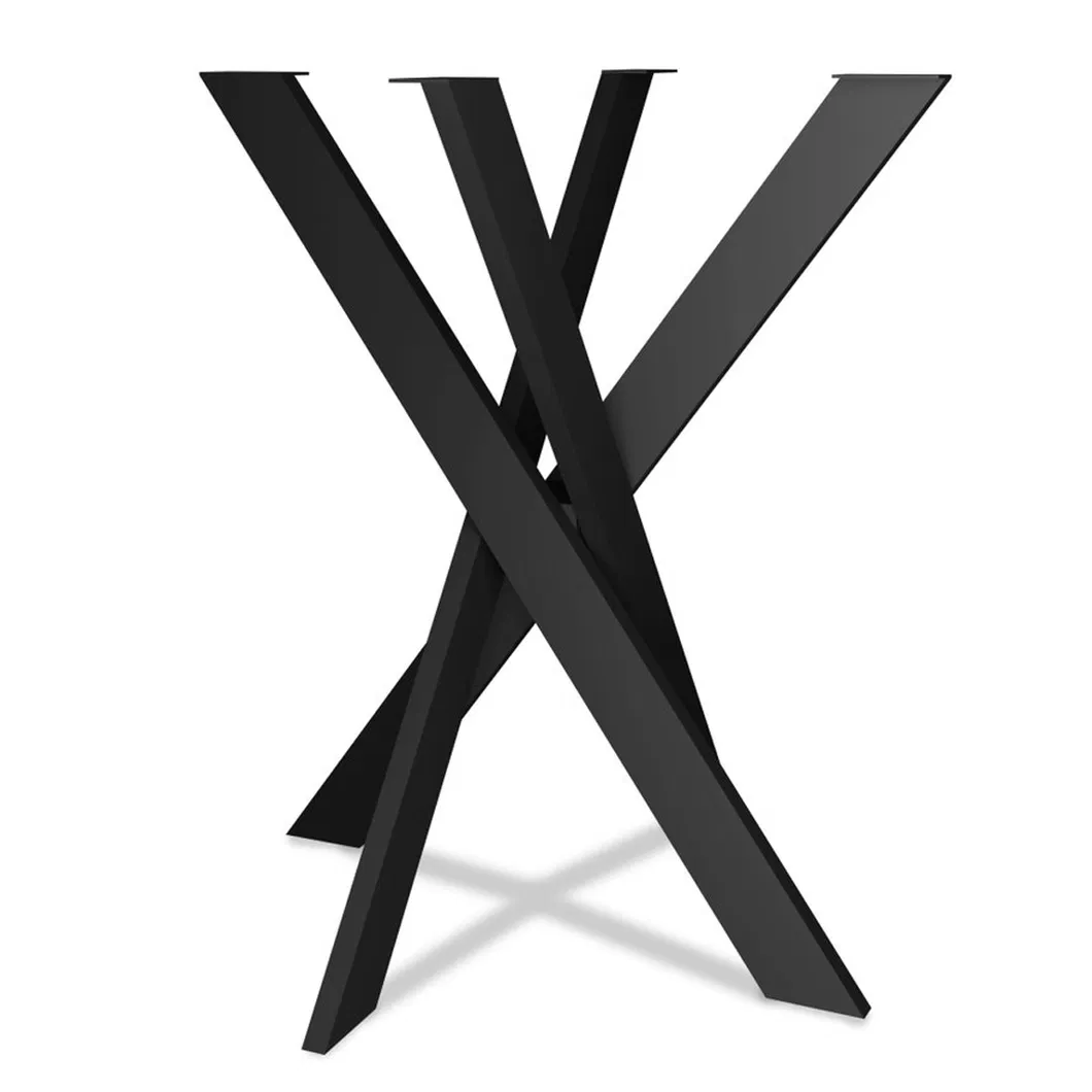 Круглые ножки для ресторана X Стальные чугунные рамы Основания для обеденного металлического стола 