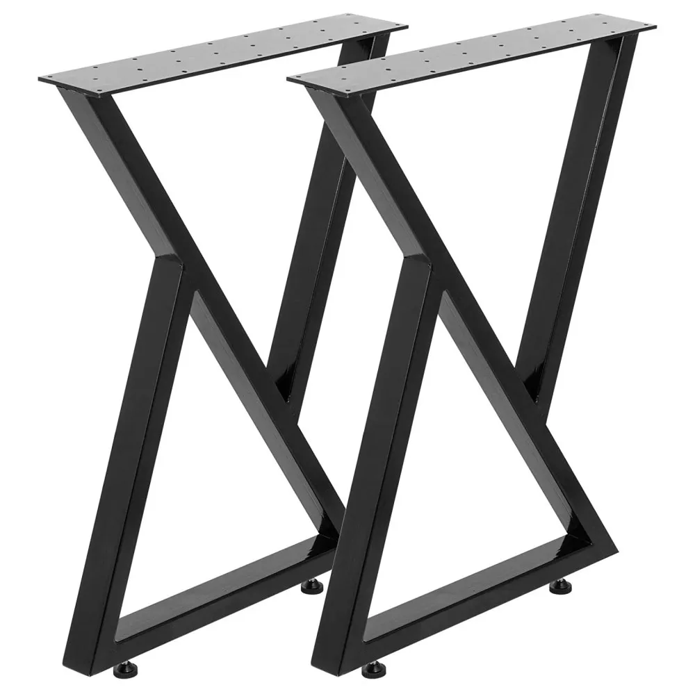 Juego de 2 patas para mesa de comedor tipo X 