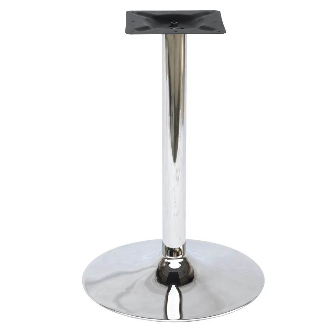 Patas de mesa de acero inoxidable pulido Base de mesa de comedor de grado Ss 304# 
