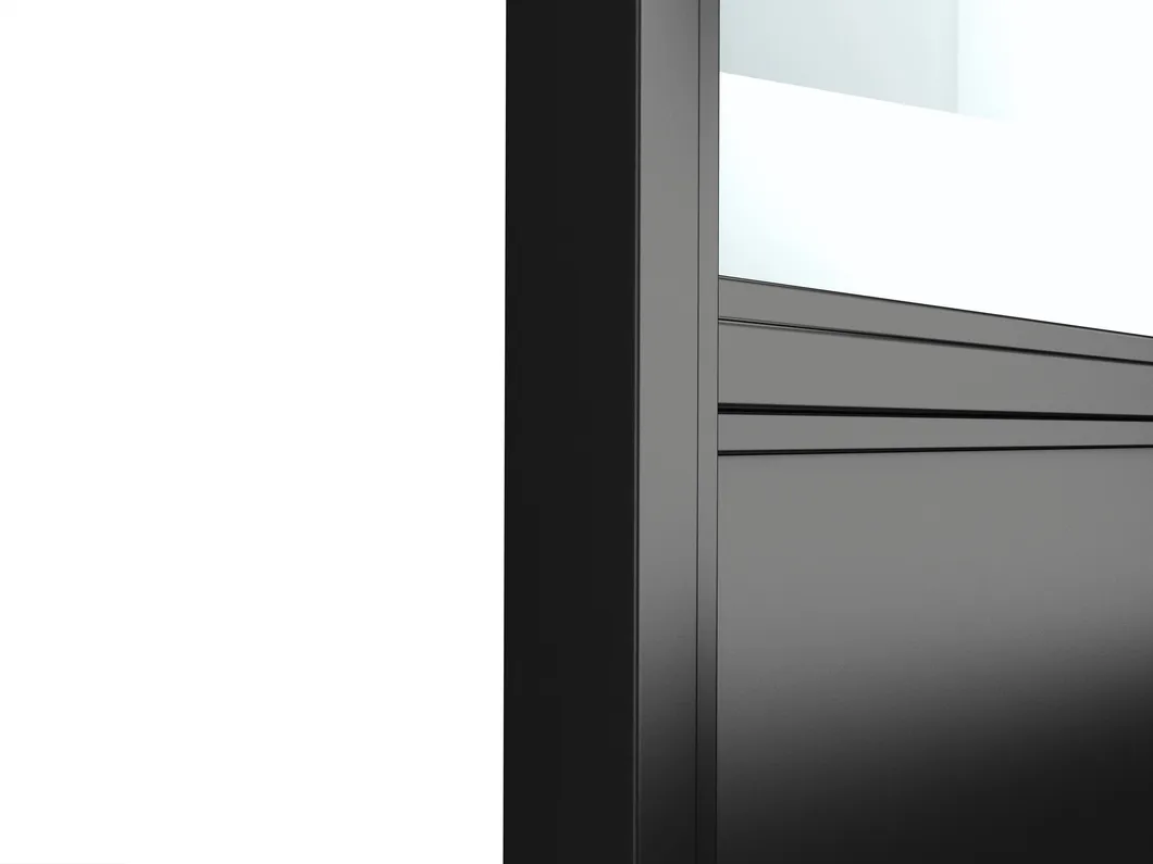 y herrajes de instalaci&oacute;n Puerta de granero de vidrio Matel con paneles y herrajes de instalaci&oacute;n 
