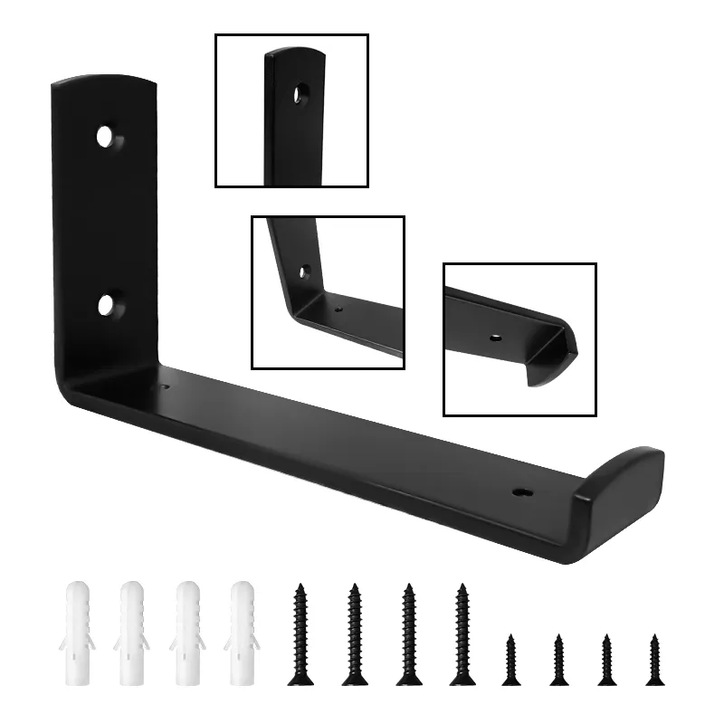 DIY L Set Soportes flotantes de pared de metal de hierro fundido para estantes DIY L Set Soportes flotantes de pared de metal de hierro fundido para estantes 