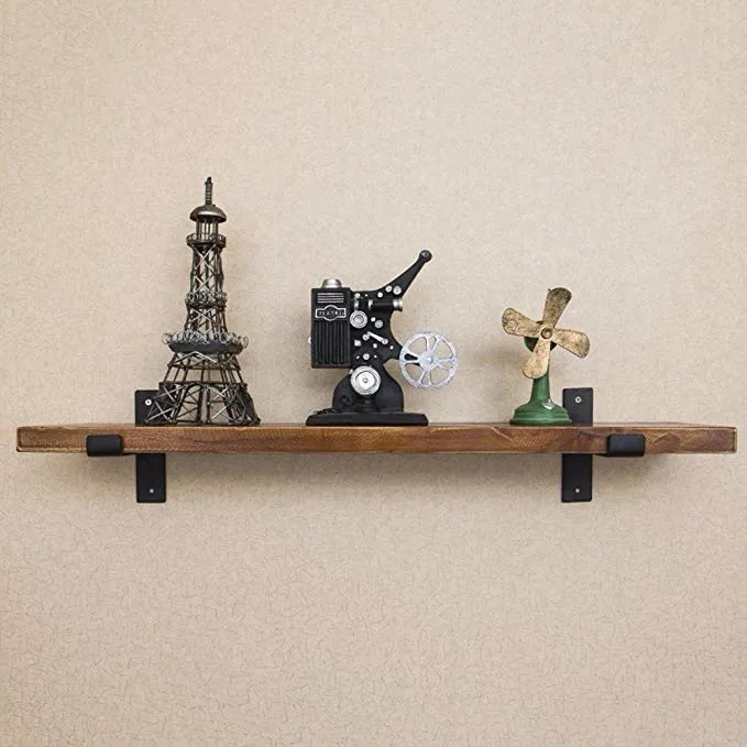 Soportes de pared para estante de hierro Soporte triangular para puerta de madera 