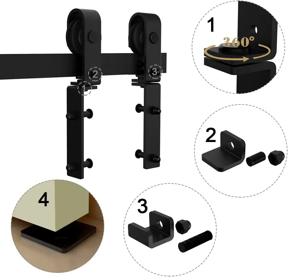 plegables para puertas corredizas plegables, kits plegables para puertas de granero, 