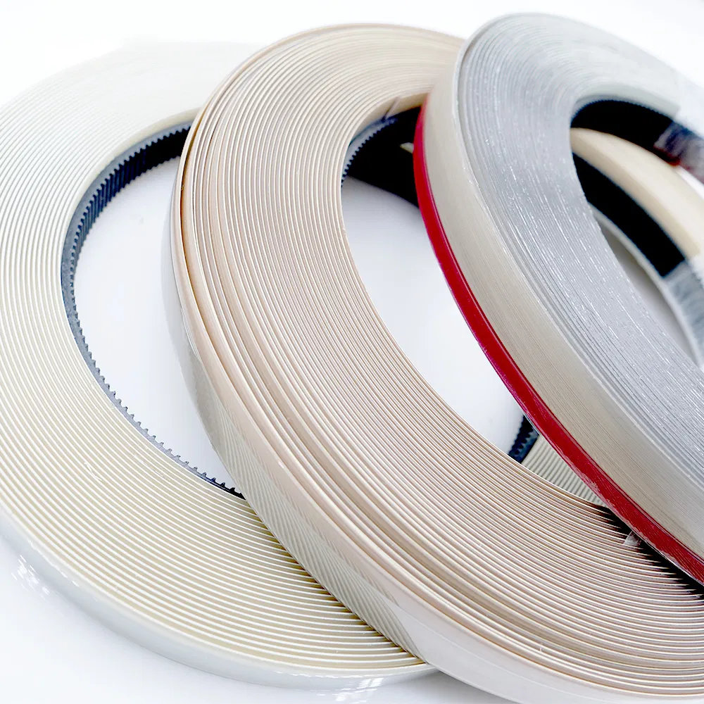 blanco escarchado de PVC Banda de banda para muebles Cinta de borde de gabinete Banda de banda de borde blanco escarchado de PVC 