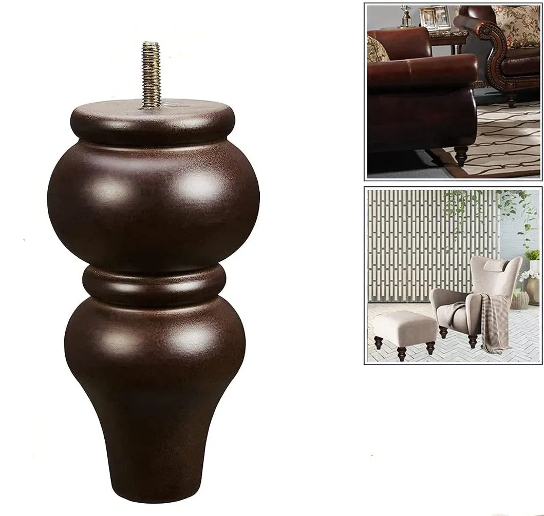Sof&aacute; con buena carga Herrajes para gabinetes elegantes y estables Pata para muebles de madera maciza Sof&aacute; con 