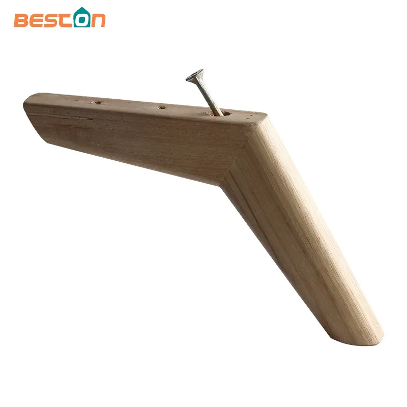 Cono inclinado Patas de madera en 7 formas Color de pintura en aerosol Patas de madera personalizables 