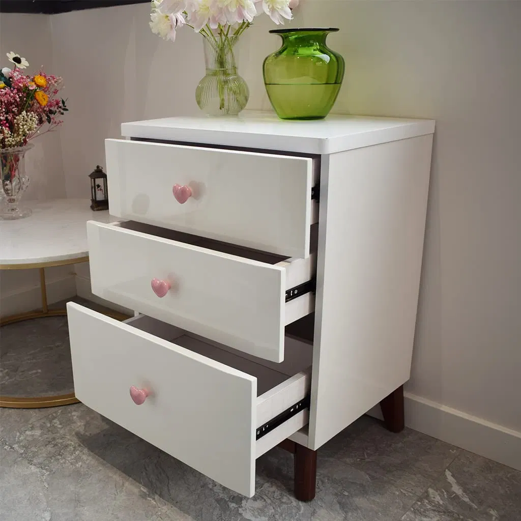 de caj&oacute;n de muebles de cer&aacute;mica Perilla de gabinete de dibujos animados en forma de coraz&oacute;n para ni&ntilde;os Caj&oacute;n de muebles 