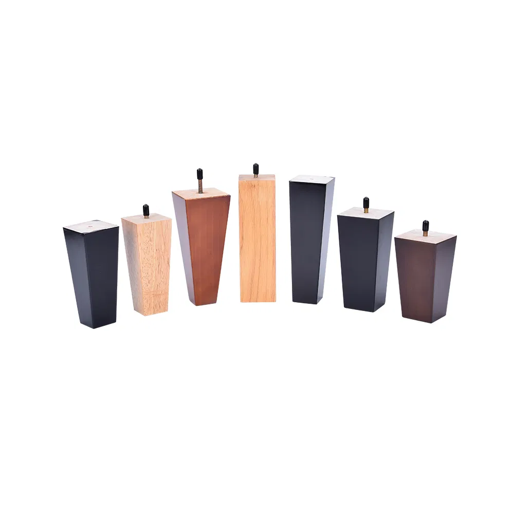 madera agradables c&oacute;nicas Patas de sof&aacute; de madera Patas de sof&aacute; de madera de caucho marr&oacute;n Bonitas patas de gabinete c&oacute;nicas Patas 