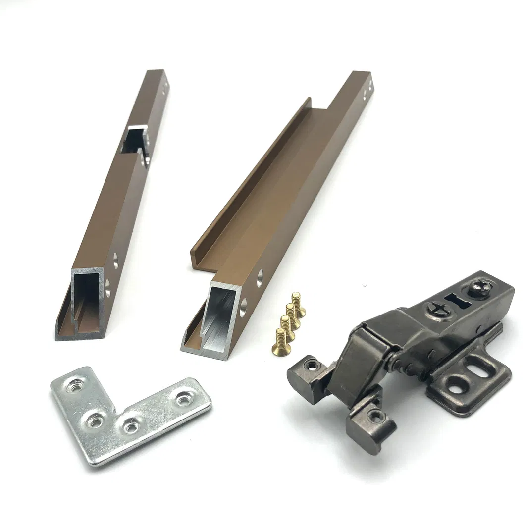 aluminio para gabinetes de cocina Marco de puerta de armario 