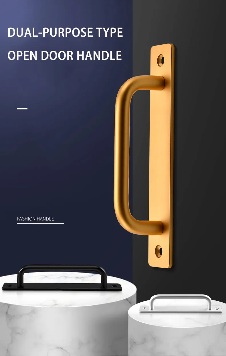 Tirador de aluminio para gabinete Push Pull Balcón Puerta Corredera