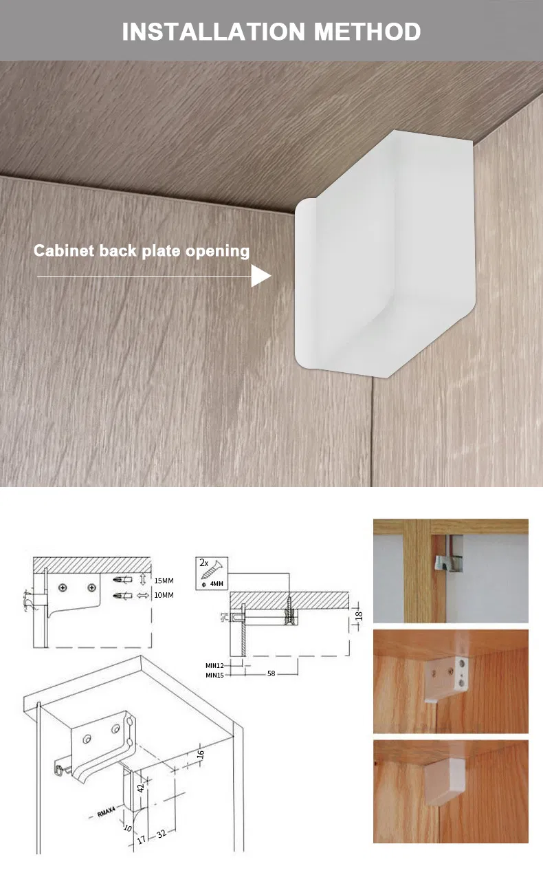esquina de pl&aacute;stico, soporte para colgar en la pared, gabinete, cubo de c&oacute;digo, conector de esquina de pl&aacute;stico, gabinete, soporte 