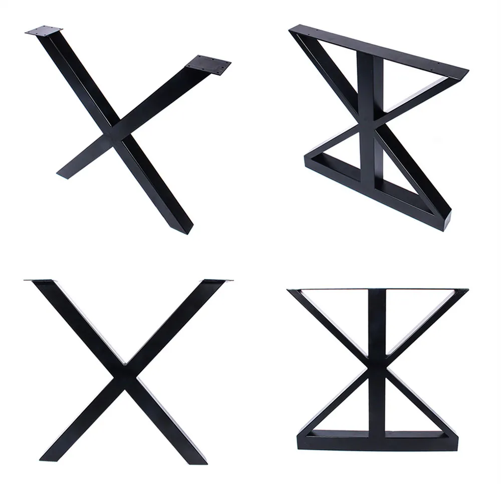 muebles de servicio pesado, forma de metal X, patas de mesa Muebles de 