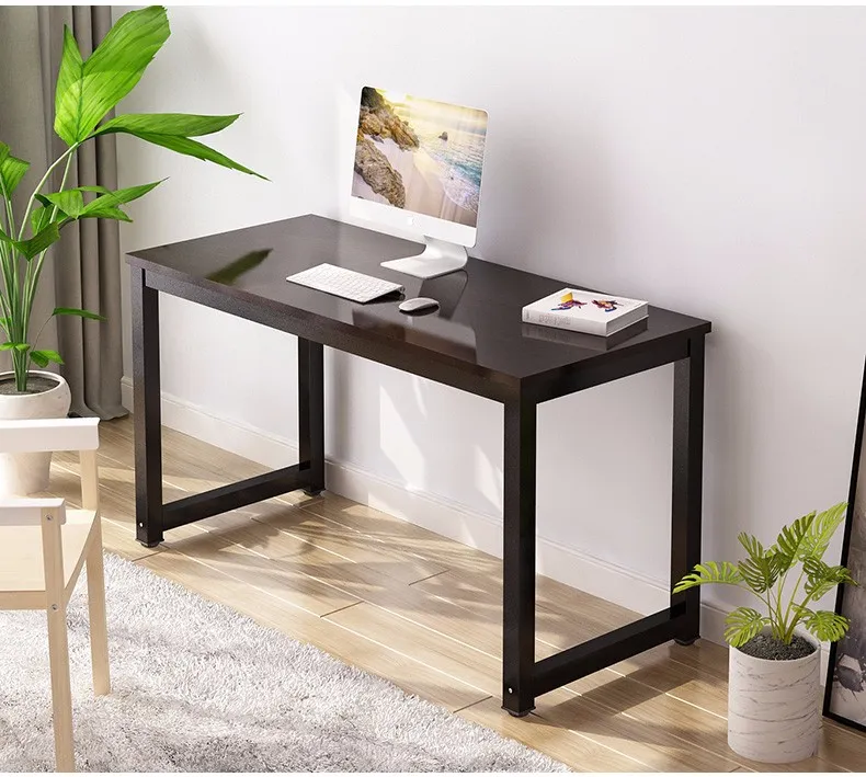 acero Escritorio de oficina moderno, mesa de comedor para computadora port&aacute;til, marco de mesa de acero Escritorio 