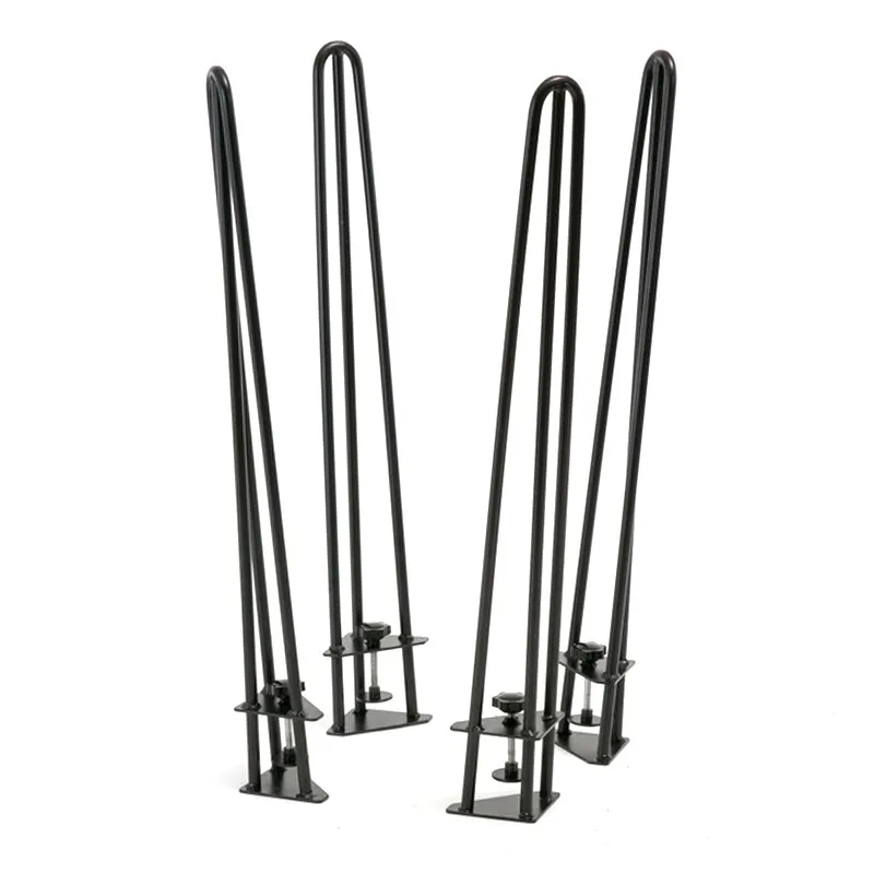 Fabricantes Patas de mesa de comedor negras planas con recubrimiento en polvo de nuevo dise&ntilde;o Fabricantes Patas de mesa de comedor negras planas con recubrimiento en polvo de nuevo dise&ntilde;o 