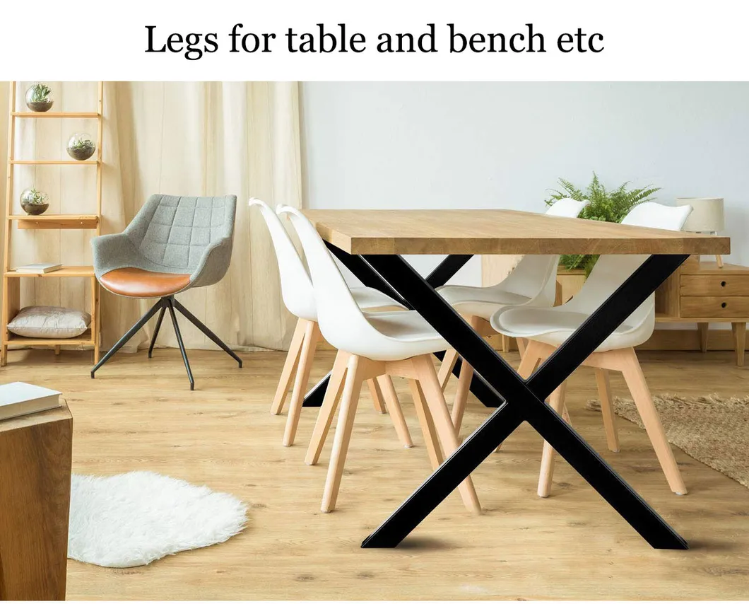 Muebles Oficina Restaurante Pies de escritorio de comedor Patas de mesa de comedor de acero fundido Patas de 
