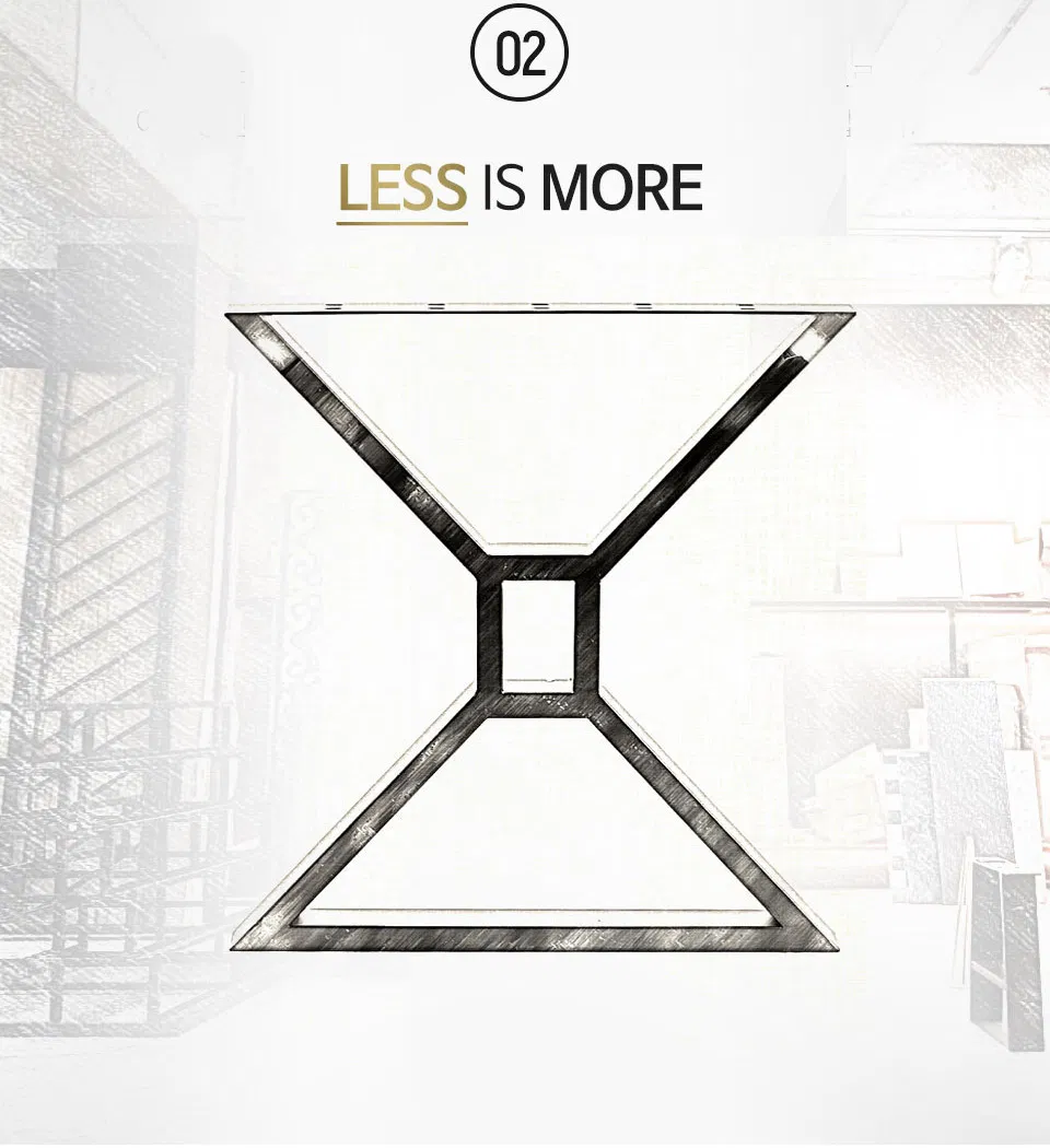 mesa de comedor de acero, estilo industrial, metal 