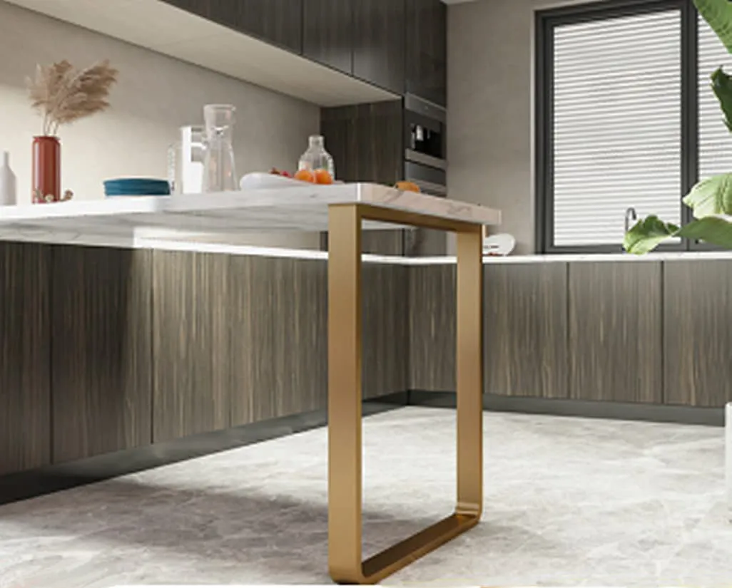 moderna Pata de mesa Patas de banco de hierro cuadradas Patas de banco de hierro cuadradas Patas de 