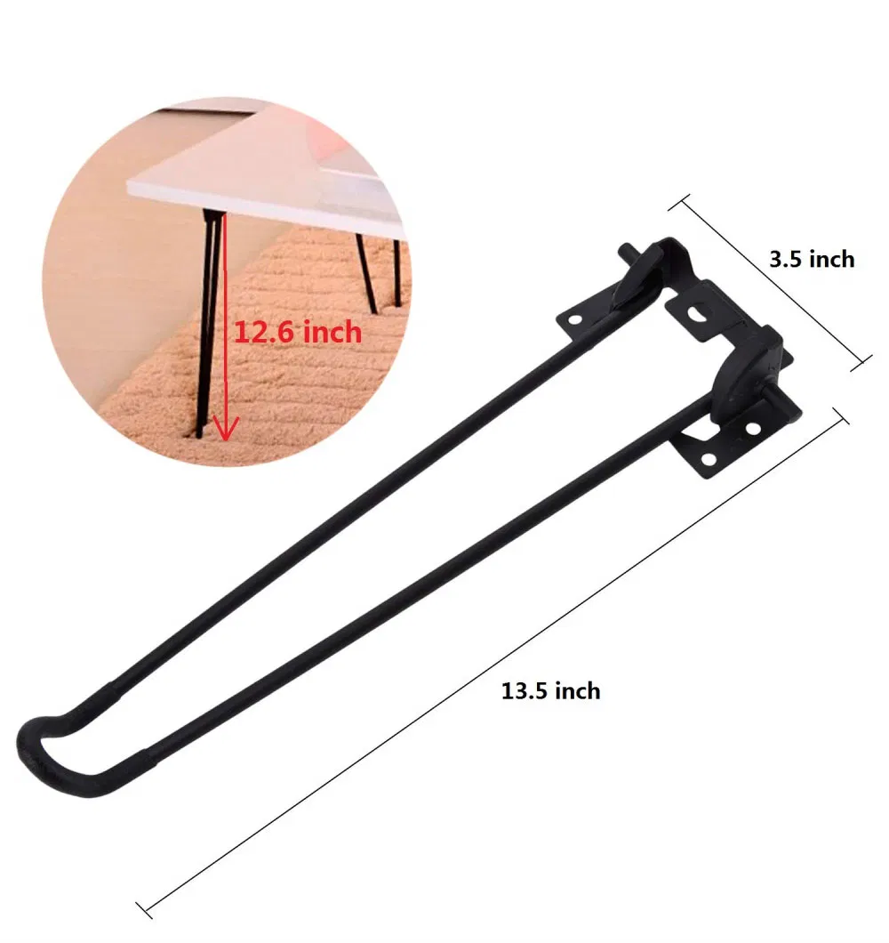 hacer horquilla de metal plegable patas de mesa plegables de 