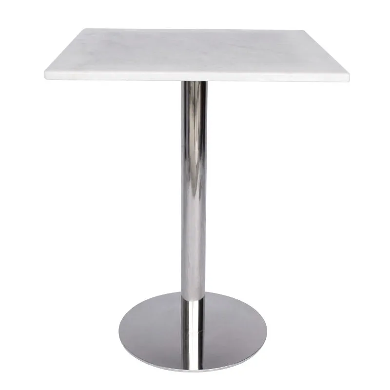 Base de mesa de acero inoxidable para mesa de restaurante con placa superior en X 