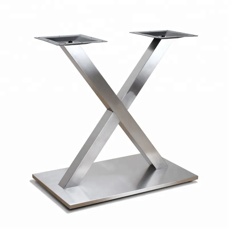 conciso en forma de X, pedestal rectangular, 