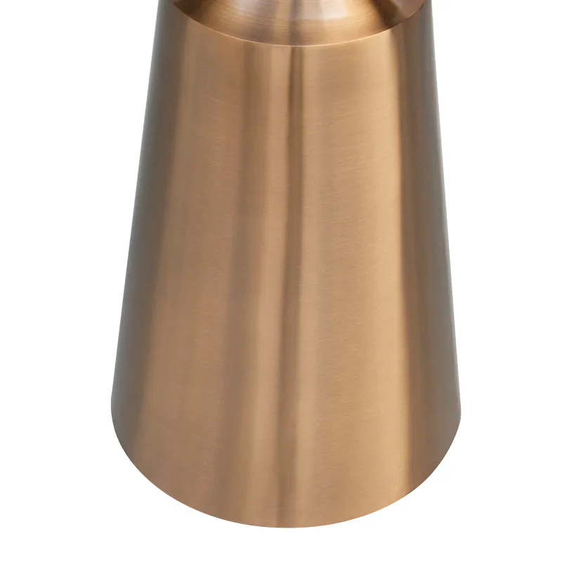 muebles de acero inoxidable con cepillo, base de metal para mesa de comedor 