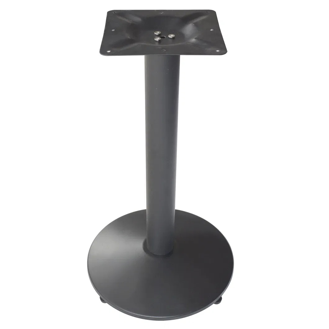 Base de mesa plana de hierro s&oacute;lido negro de buena calidad para uso en restaurantes 