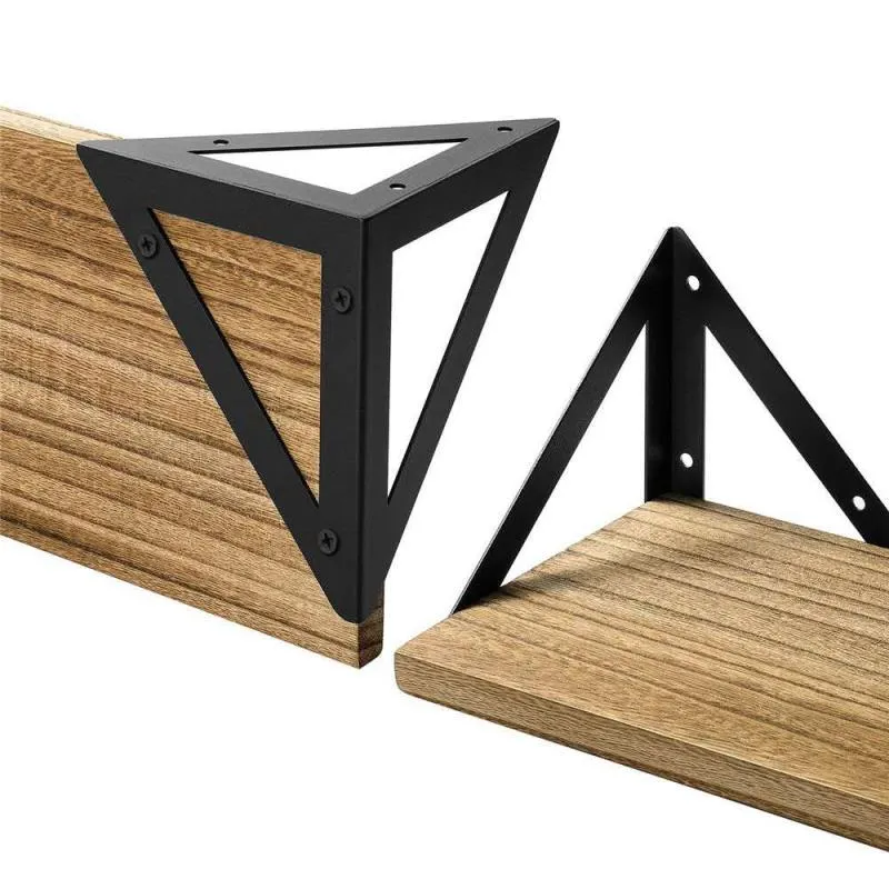 para estantes de pared de madera r&uacute;stica montados en la pared Soportes para estantes flotantes Soportes para estantes de pared de madera r&uacute;stica montados en la pared Soportes 