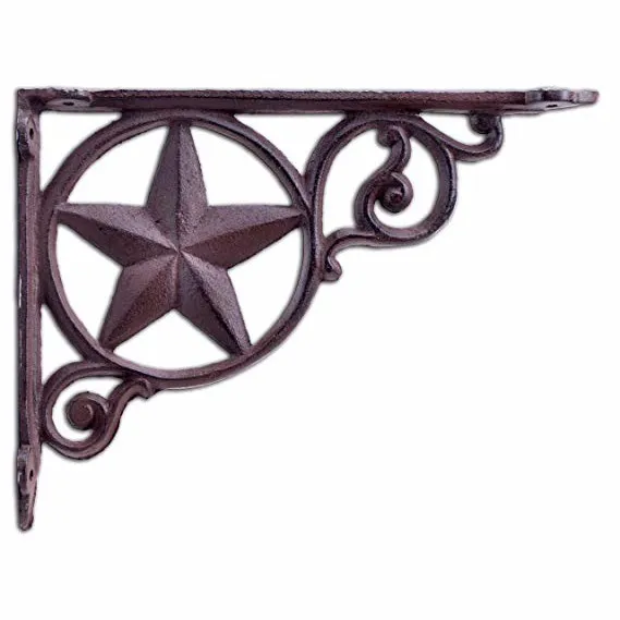 Soporte de estante de pared Patr&oacute;n personalizado OEM de hierro fundido Soporte de tri&aacute;ngulo 