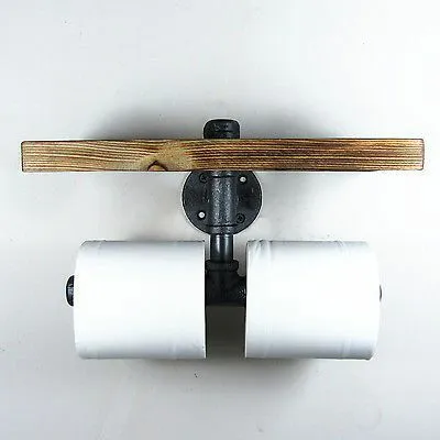 de tubo r&uacute;stico para montaje en pared Toallero Juego de accesorios para ba&ntilde;o Soporte 