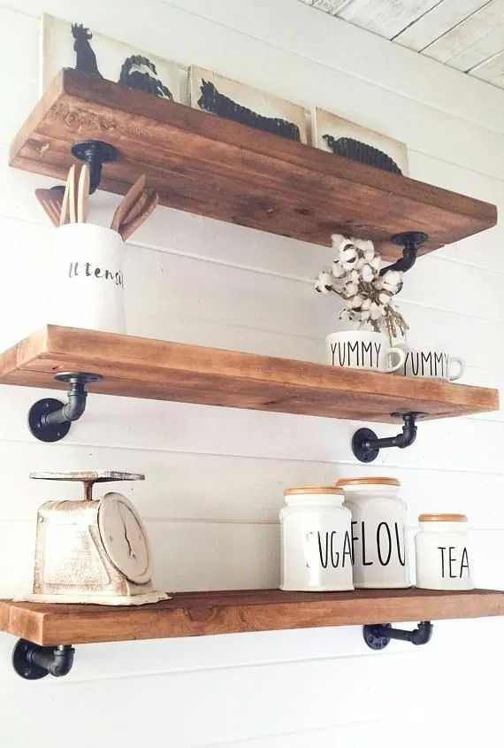 de tubo r&uacute;stico para montaje en pared Toallero Juego de accesorios para ba&ntilde;o Soporte 