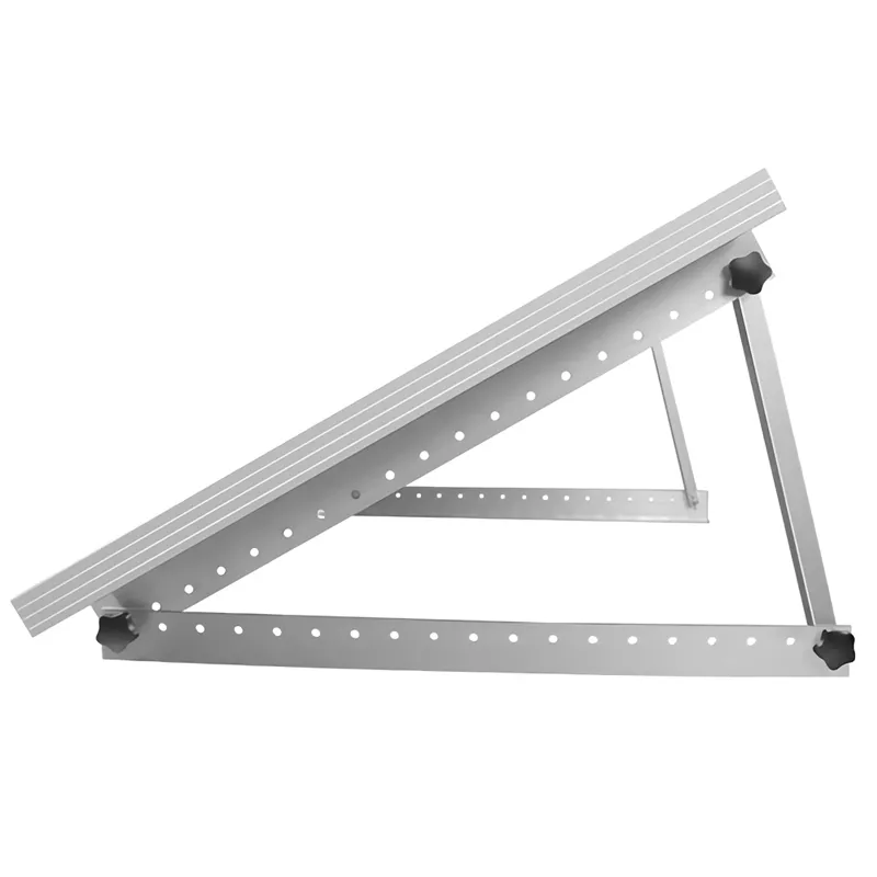 techo para panel solar triangular de aluminio Ajustable para panel solar de 100W Soporte de montaje en techo de panel solar 