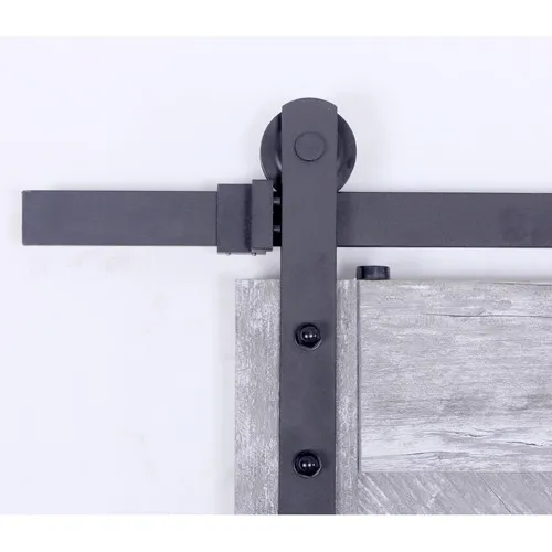 corrediza de acero de n&iacute;quel cepillado Herrajes para puertas de granero con doble 