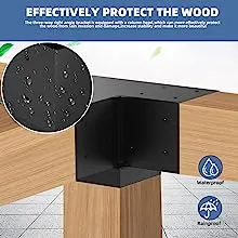 Carpinter&iacute;a P&eacute;rgola Kit Metal Acero Vigas de Madera Conector P&eacute;rgola Soporte 