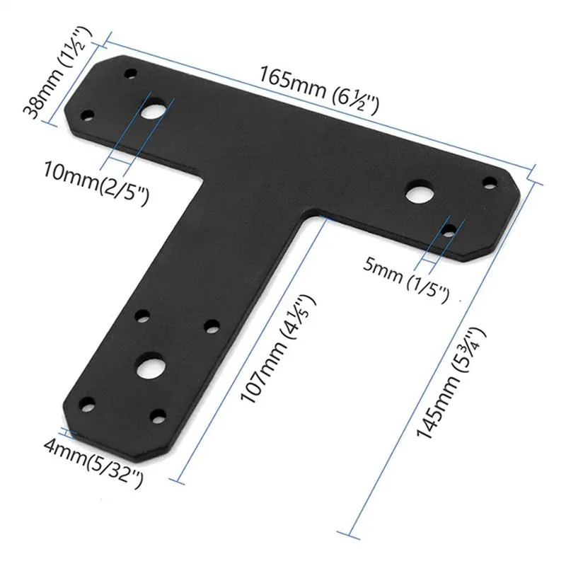 desgaste Soporte de conexi&oacute;n de metal negro mate Panel de chapa de acero resistente al desgaste Soporte de conexi&oacute;n de metal negro mate 