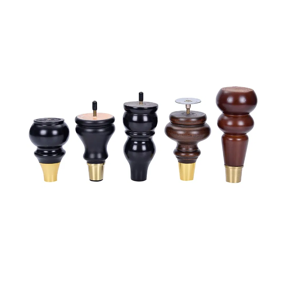 de nogal Accesorios para muebles macizos inclinados de nogal Patas de madera de nogal Accesorios 