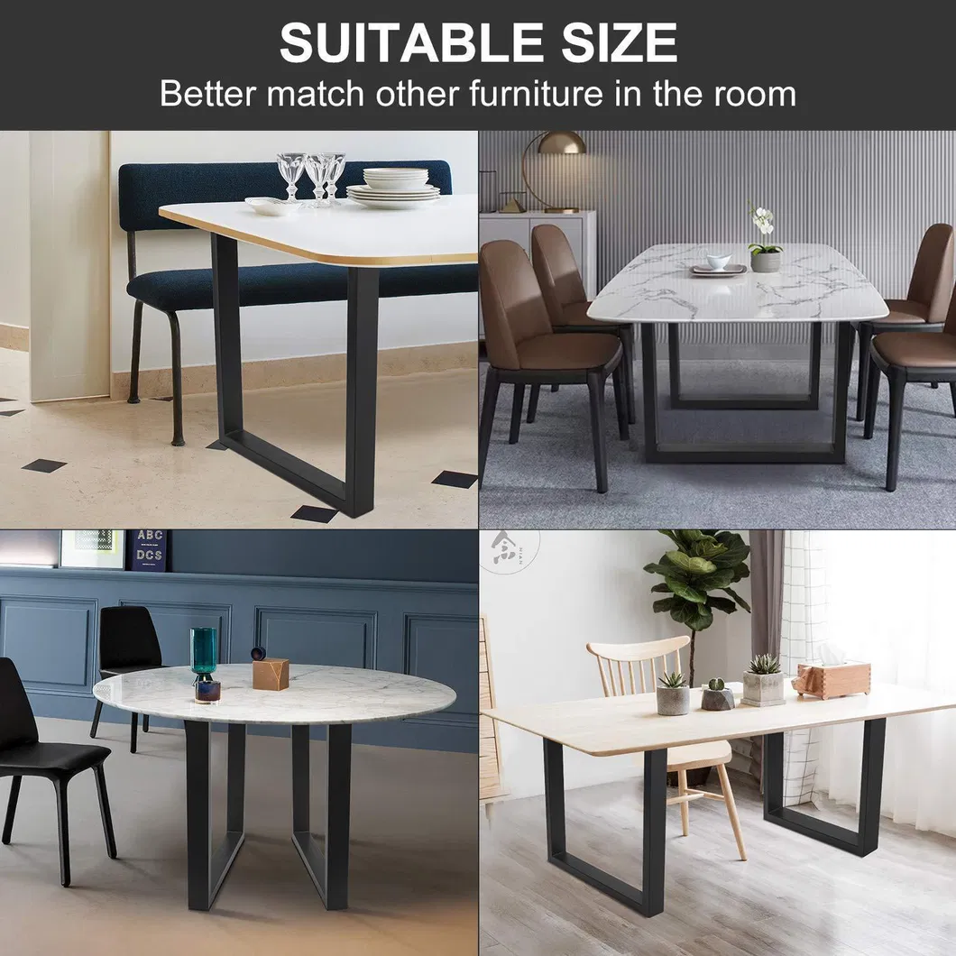 de centro en forma de U Nuevas patas de mesa 