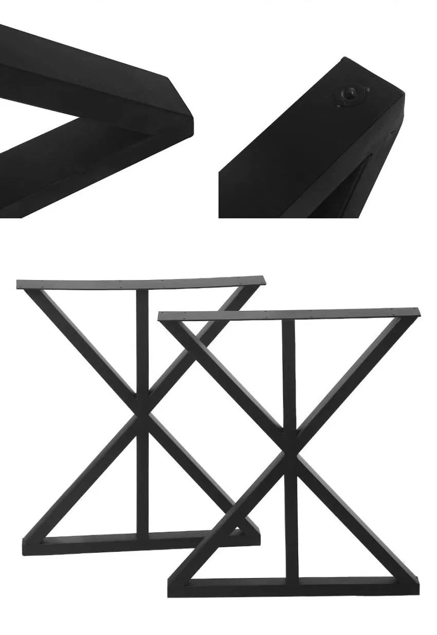 dorado en forma de U Fabricante de patas modernas para mesa de comedor de metal dorado 