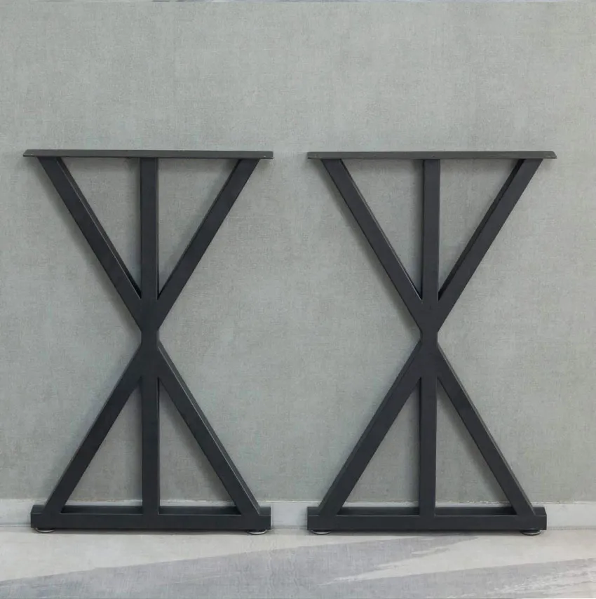 en forma de U Fabricante de patas de mesa Patas modernas para mesa de comedor de metal dorado en 