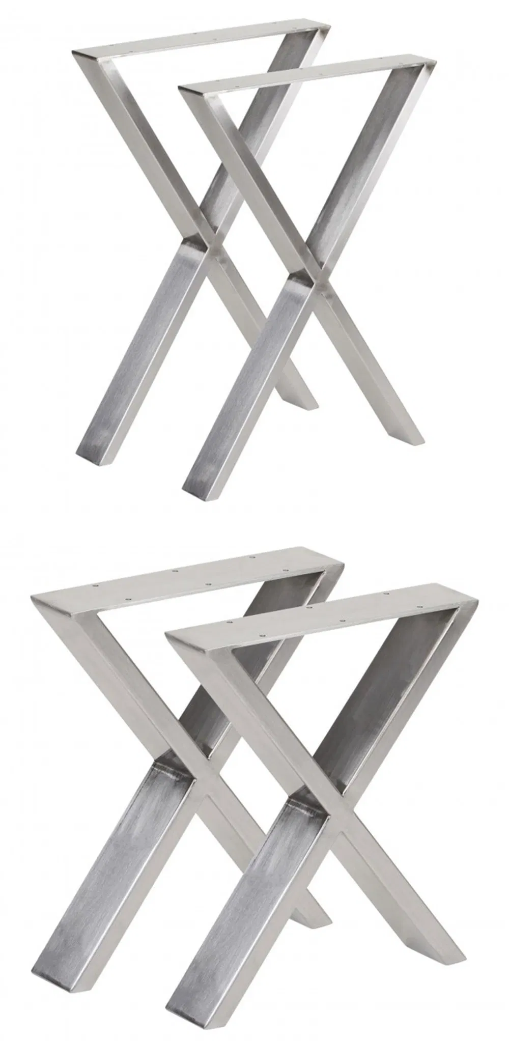 Patas de mesa de comedor cuadradas de caf&eacute; Patas de banco de base 
