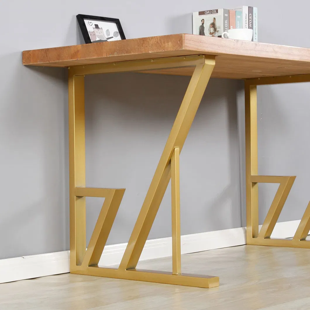Muebles Escritorio de comedor de oficina Patas de mesa de comedor moderna de lujo de metal 