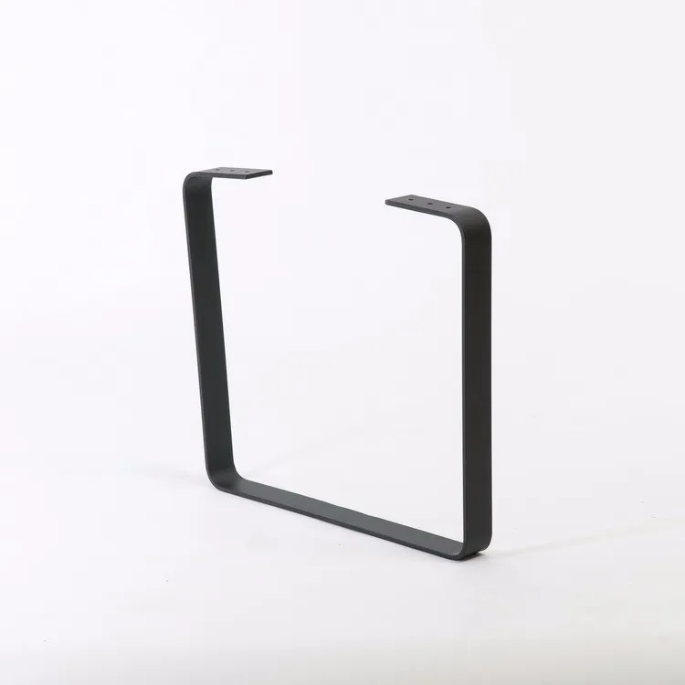 en forma de U Patas de mesa de centro de acero Hermosa pierna de muebles de oficina 