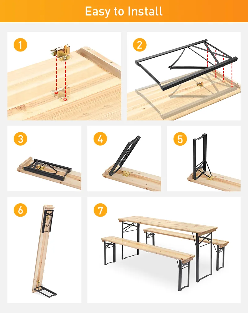 exterior de alta calidad Patas de mesa de madera de lujo Muebles 