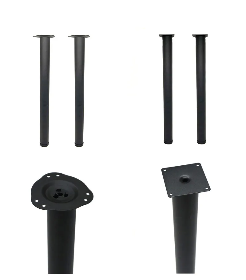 28 pulgadas Patas de mesa de metal ajustables en altura de 