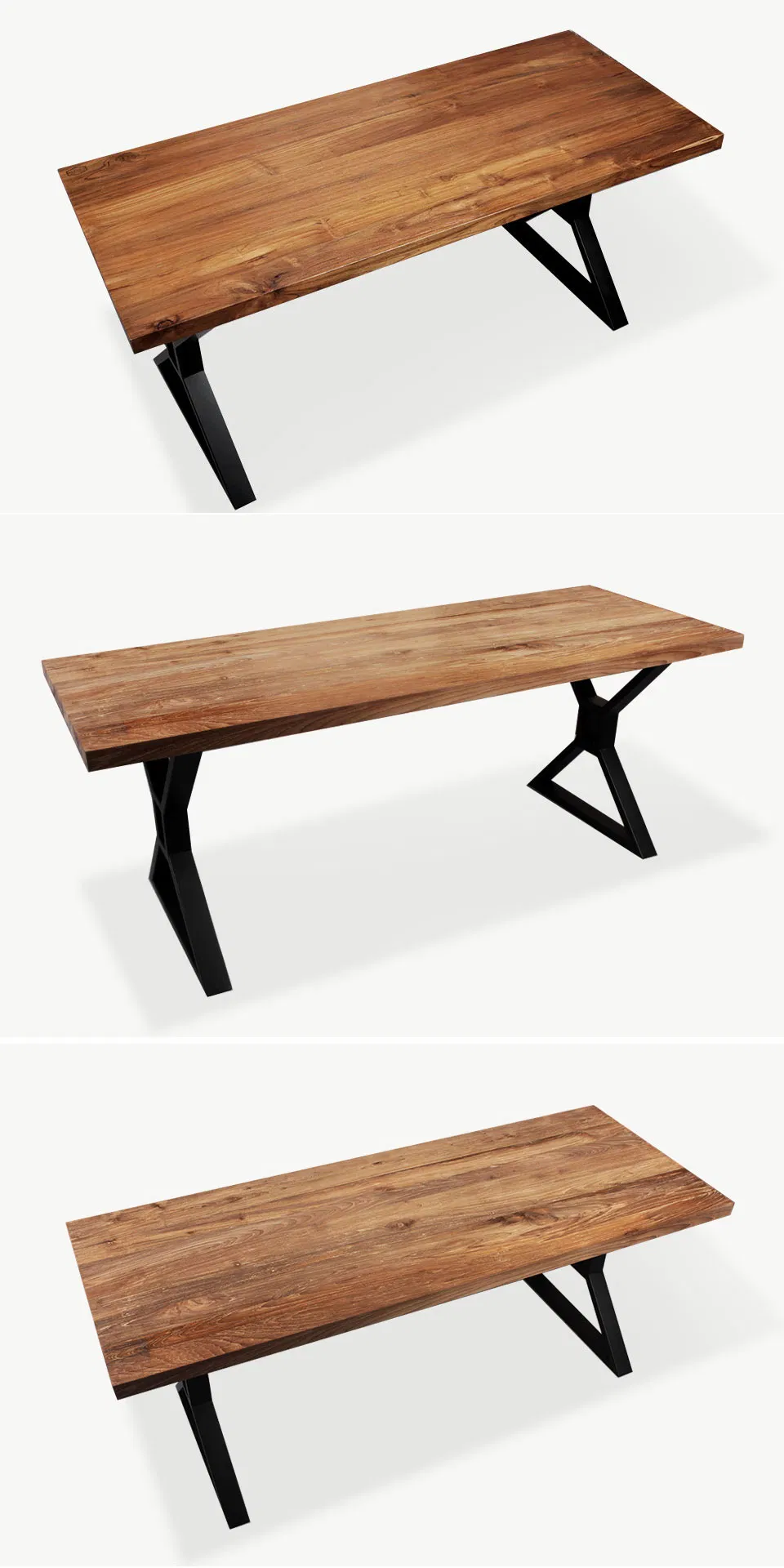 de estilo industrial, patas de base para mesa de comedor de acero
