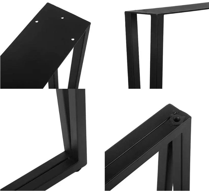 en forma de U, Patas de mesa de acero para caf&eacute;, Patas de 