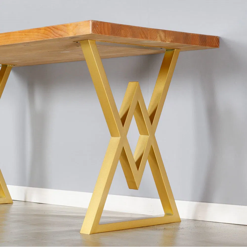 Muebles resistentes, escritorio de comedor de oficina, patas de mesa de metal de acero cuadradas 