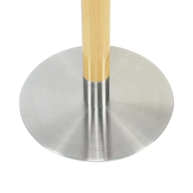 redonda de acero inoxidable para restaurante Pata de mesa 