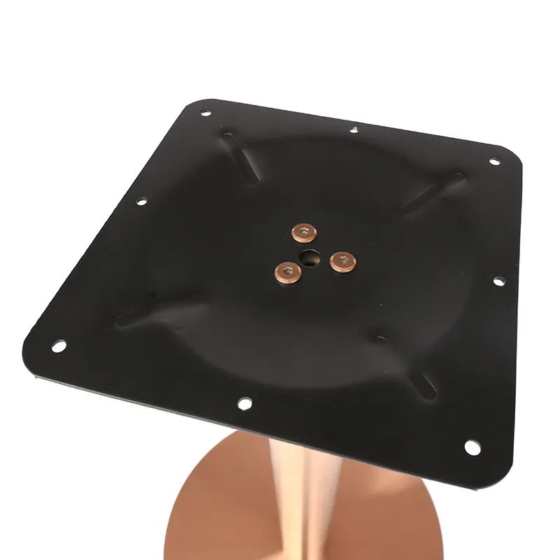 Base de mesa de comedor de acero inoxidable, m&aacute;rmol y lat&oacute;n 