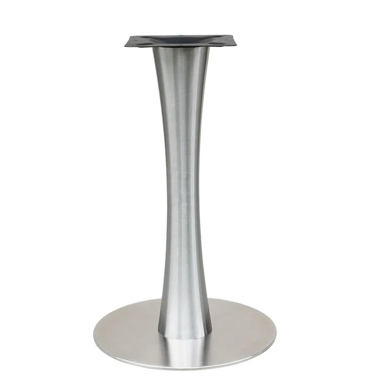 Base moderna de mesa de comedor redonda de acero inoxidable 