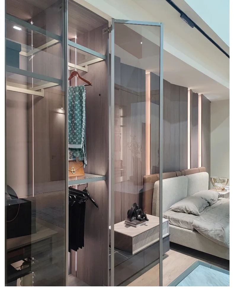 marco de metal negro Puerta con marco de metal negro con vidrio para gabinete, armario, dise&ntilde;o de elementos, muebles de roble, perfil de aluminio alto r&uacute;stico para guardarropa, puertas dobles con bisagras y rebote, 
